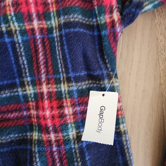 Gap plaid microfleece pj/lounge top - Picture 7 of 10